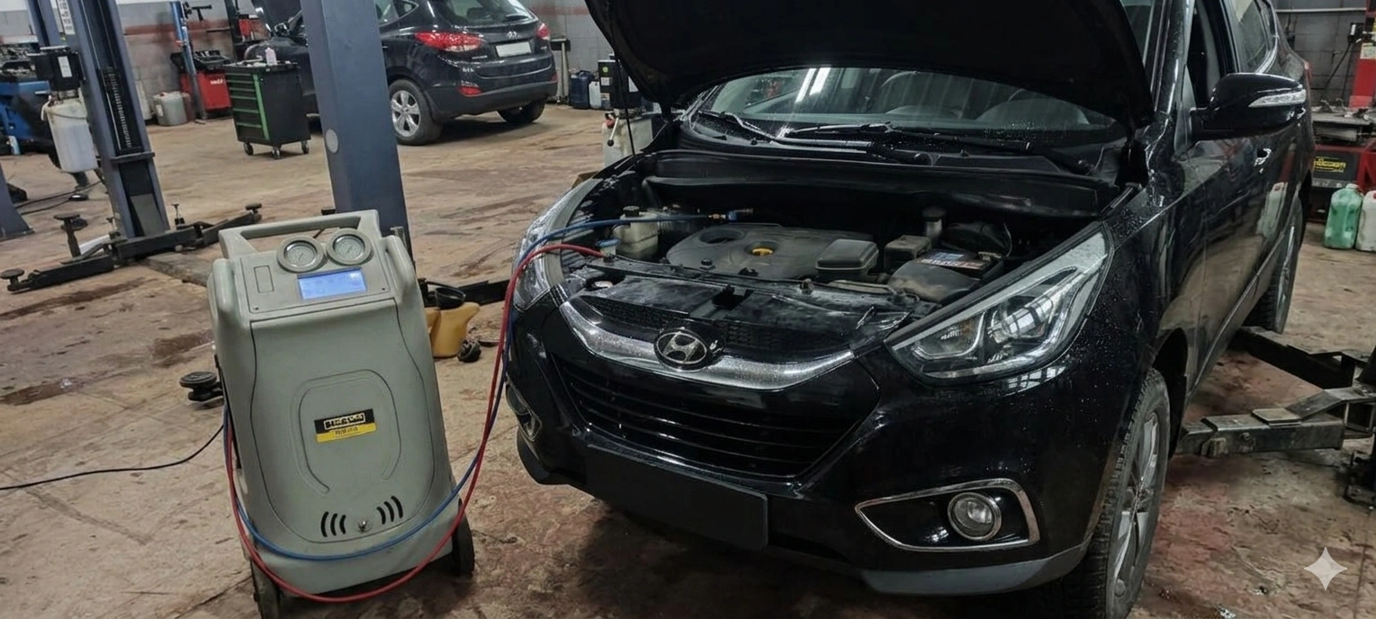 Ремонт кондиционера Hyundai ix35 (2014) по гарантии в Минске | ДрайвПолюс